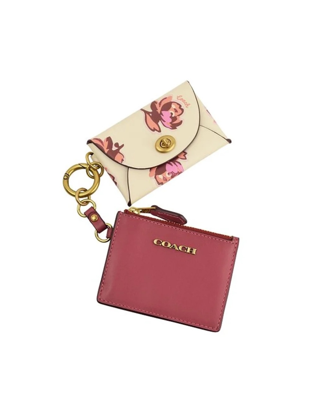 Coach Turnlock Coin Purse and Dual Card Case Set, Bag Charm, 86407 - Picture 2 of 15